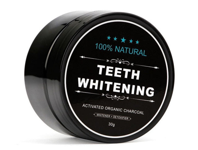 Eco Bamboo Toothbrush with Natural Activated Organic Charcoal Teeth Whitener Powder Kit for Oral Hygiene Coconut Charcoal