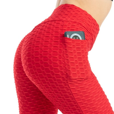 New Anti-Cellulite Pocket Leggings Women Workout High Waist Push Up Legging Running Fitness Gym Jeggings Pants Women Clothing