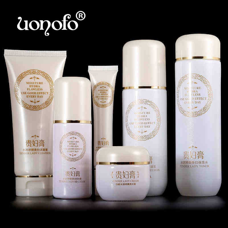 Korea Skin Care Set lady cleasner Face Toner Essence Eye Cream Lotion Anti-Aging Retinol Serum Facial Cleanser Cosmetics Kit