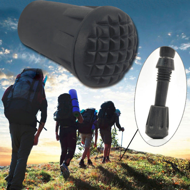 1pc Wearable Rubber Tip End Cap Hammer Trekking