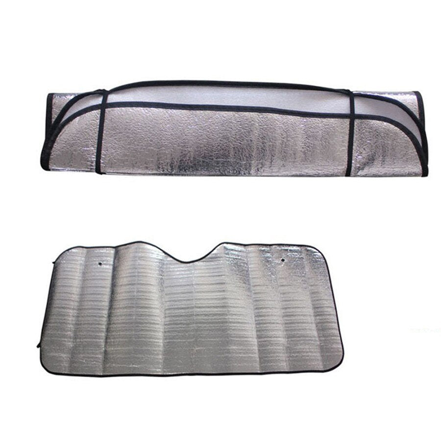 2Pc Casual Foldable Car Windshield Visor Cover