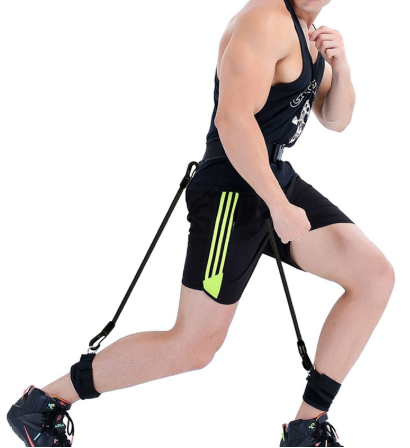 Stretch Leg Pull Rope Leg Muscle Exercises Practice (Black)