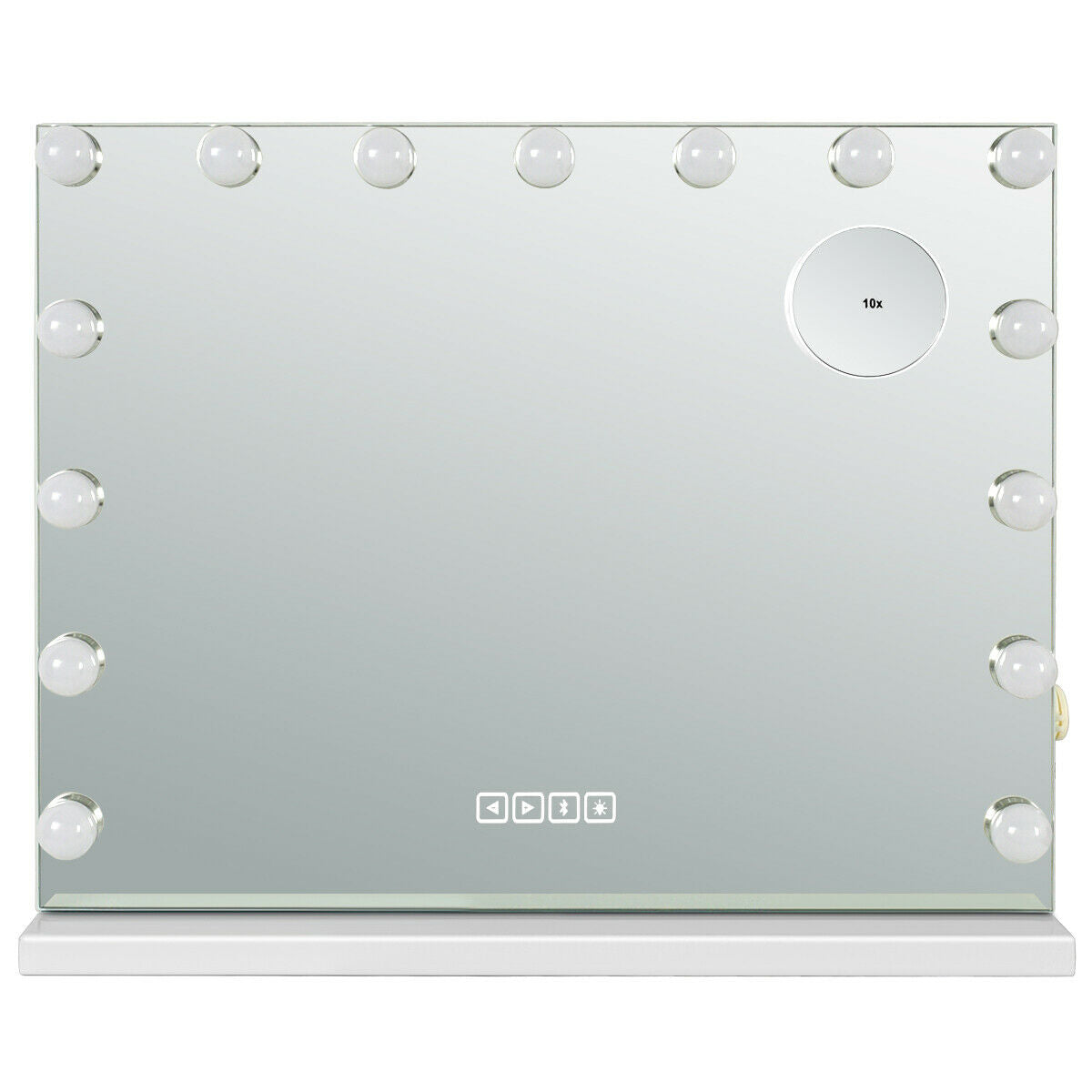 Hollywood Makeup Mirror with LED Lights and Bluetooth Speaker