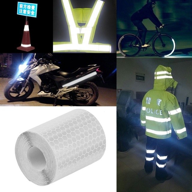 Bicycle Stickers 5cmx3m Reflective Safety Warning