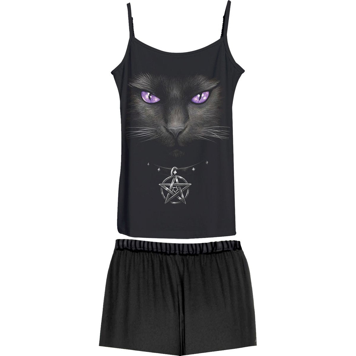 BRIGHT EYES - 4pc Gothic Pyjama Set