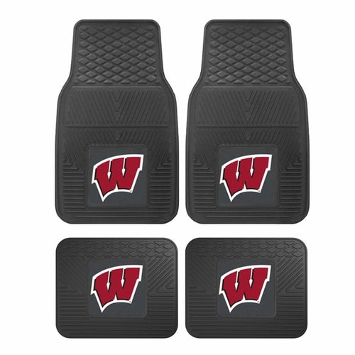 NCAA 2-PC VINYL CAR MAT SET