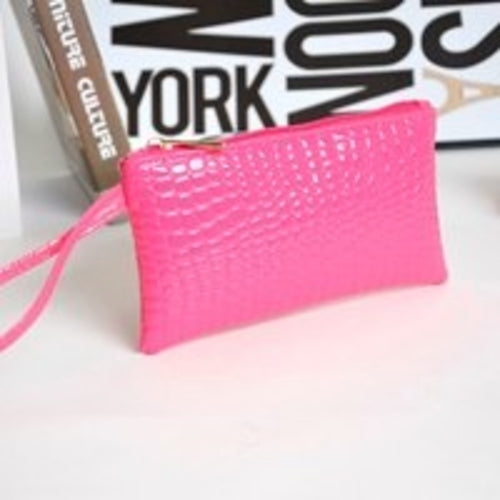 Top sale big wallets Womens Crocodile PU Leather