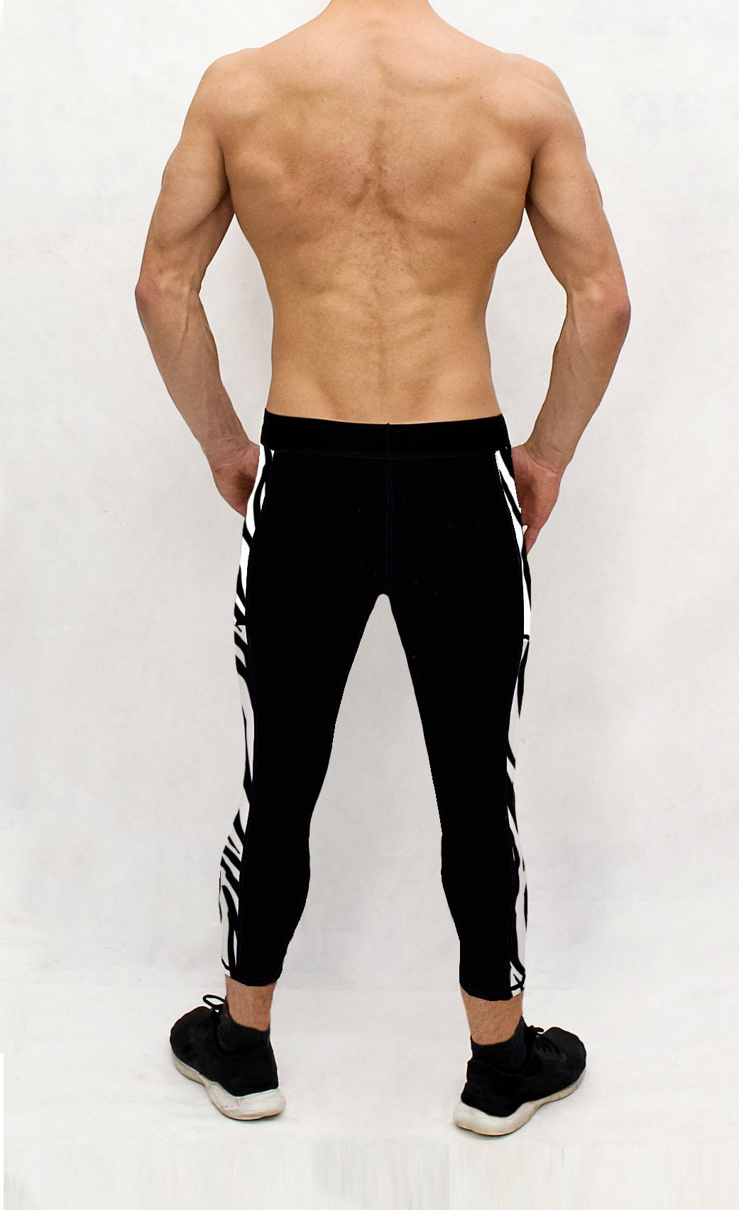 Zebra Print Men's Pocket Tights