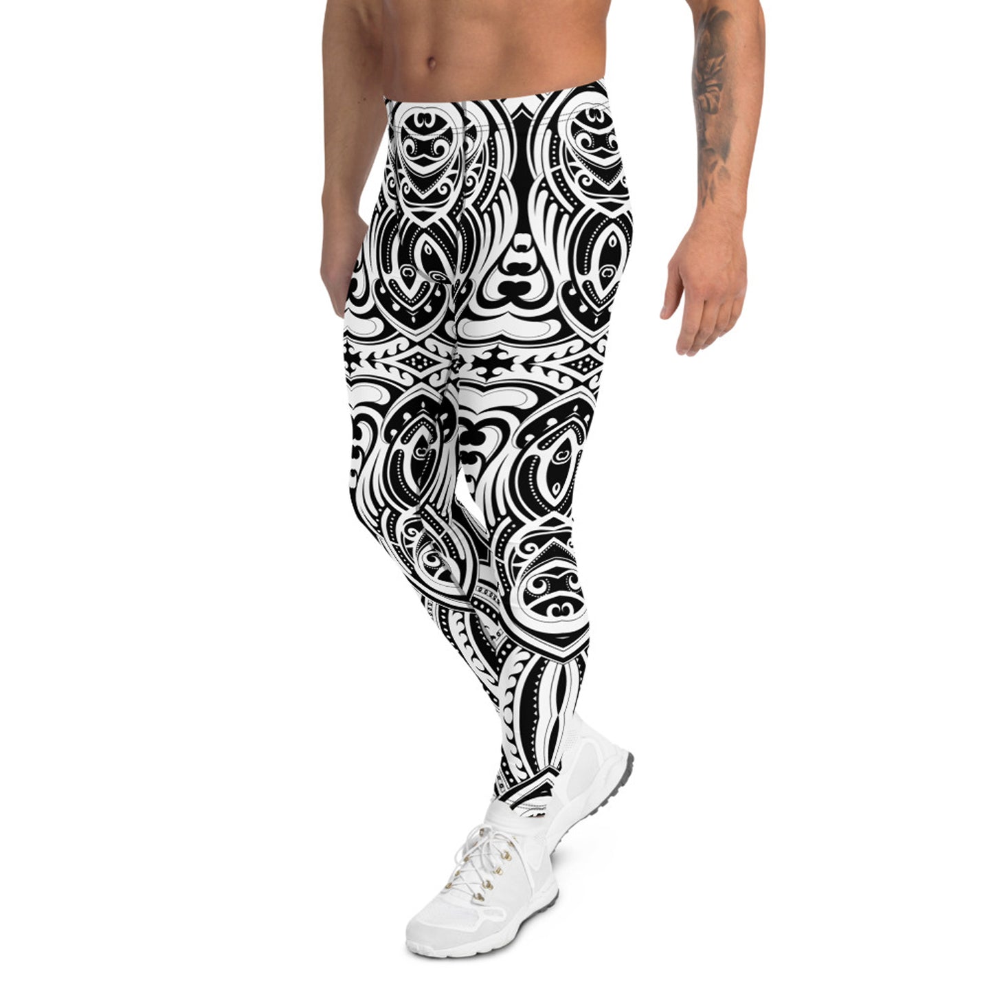 Maori Tattoo Inspired Leggings for Men