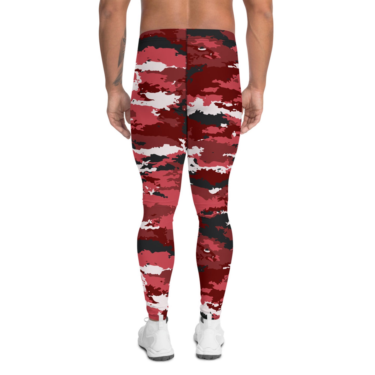 Red Camo Leggings for Men