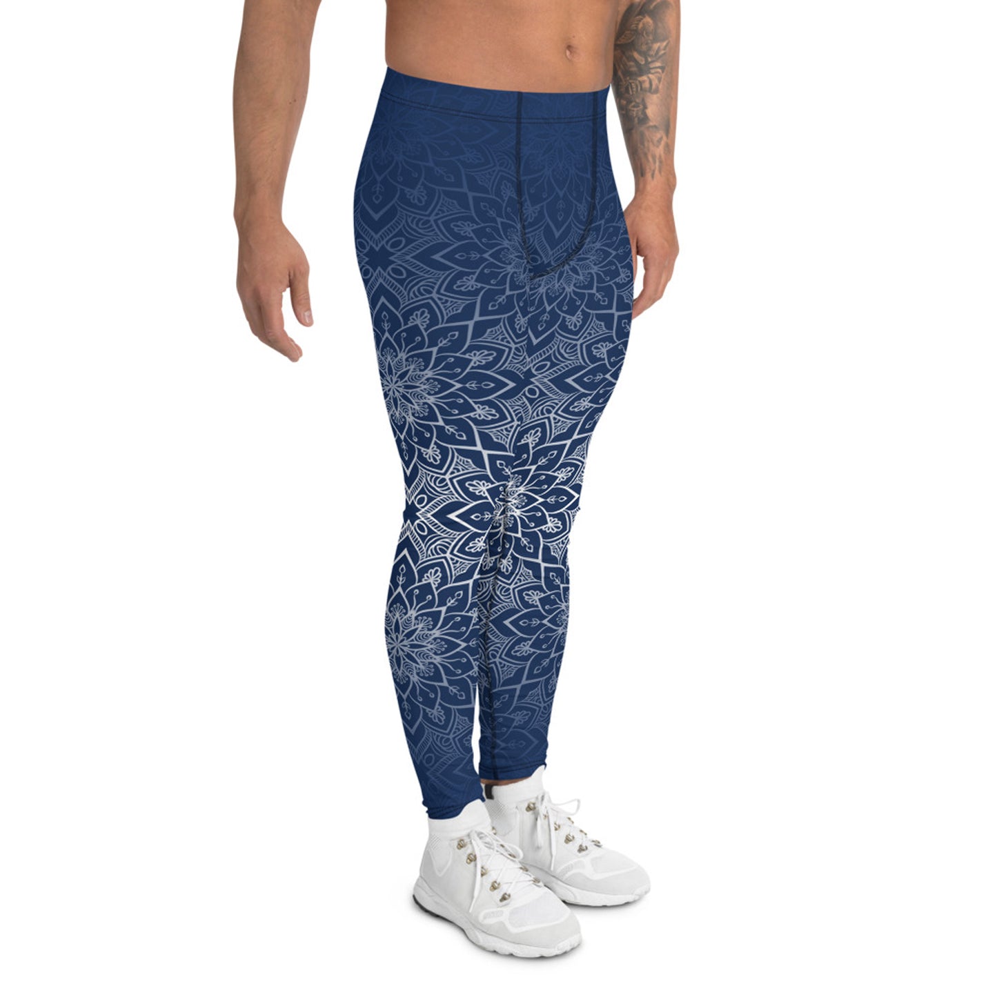 Blue Mandala Leggings for Men