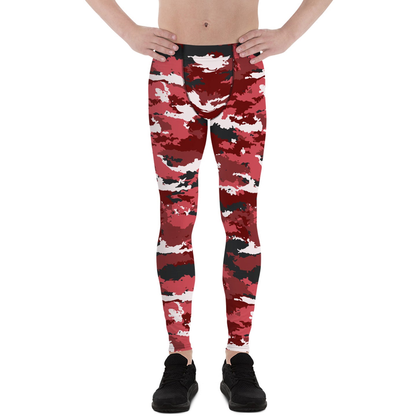 Red Camo Leggings for Men