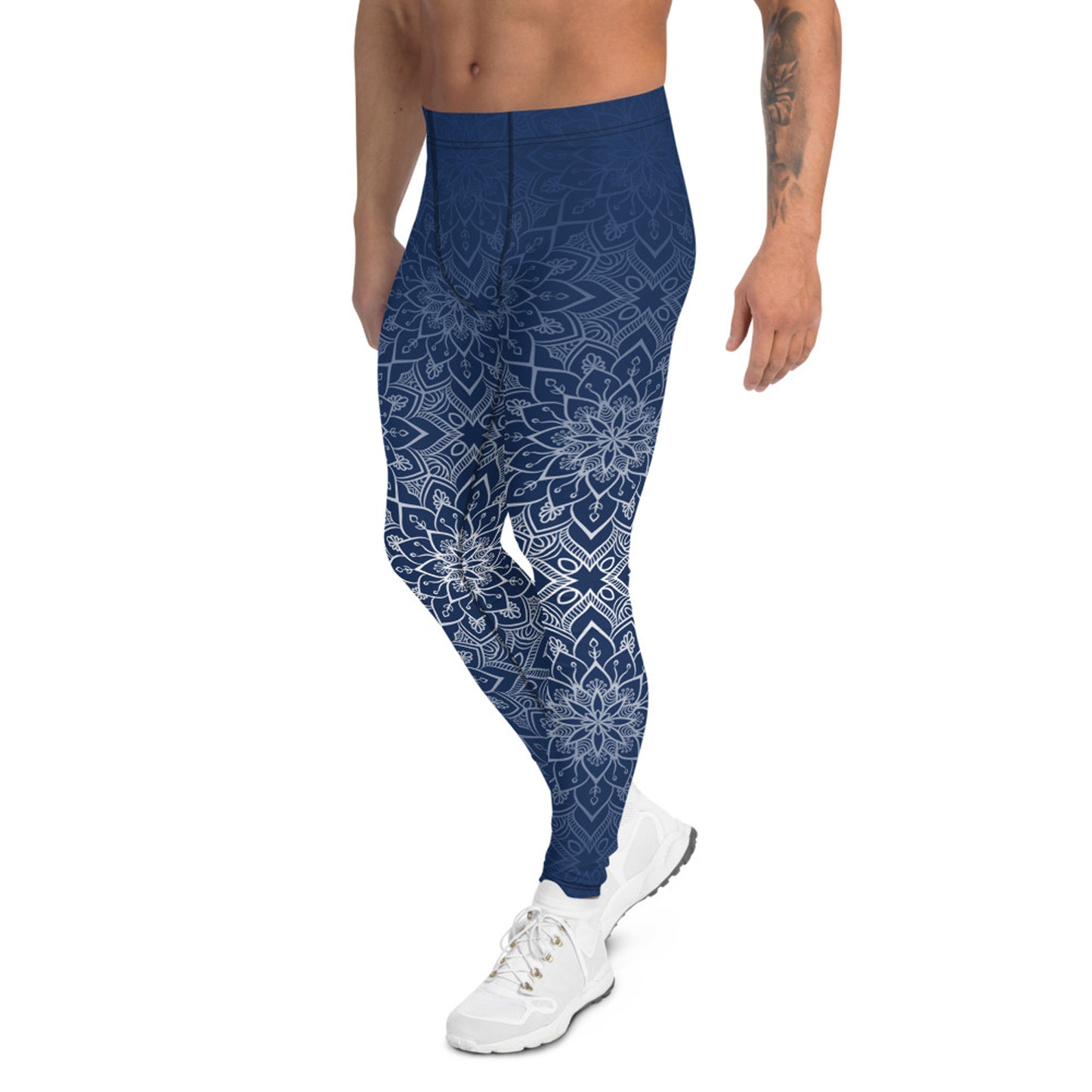 Blue Mandala Leggings for Men