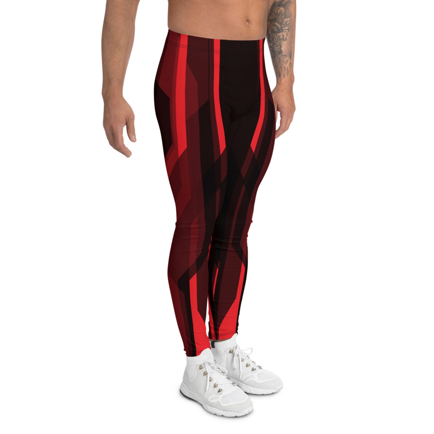 Red Tron Inspired Leggings for Men