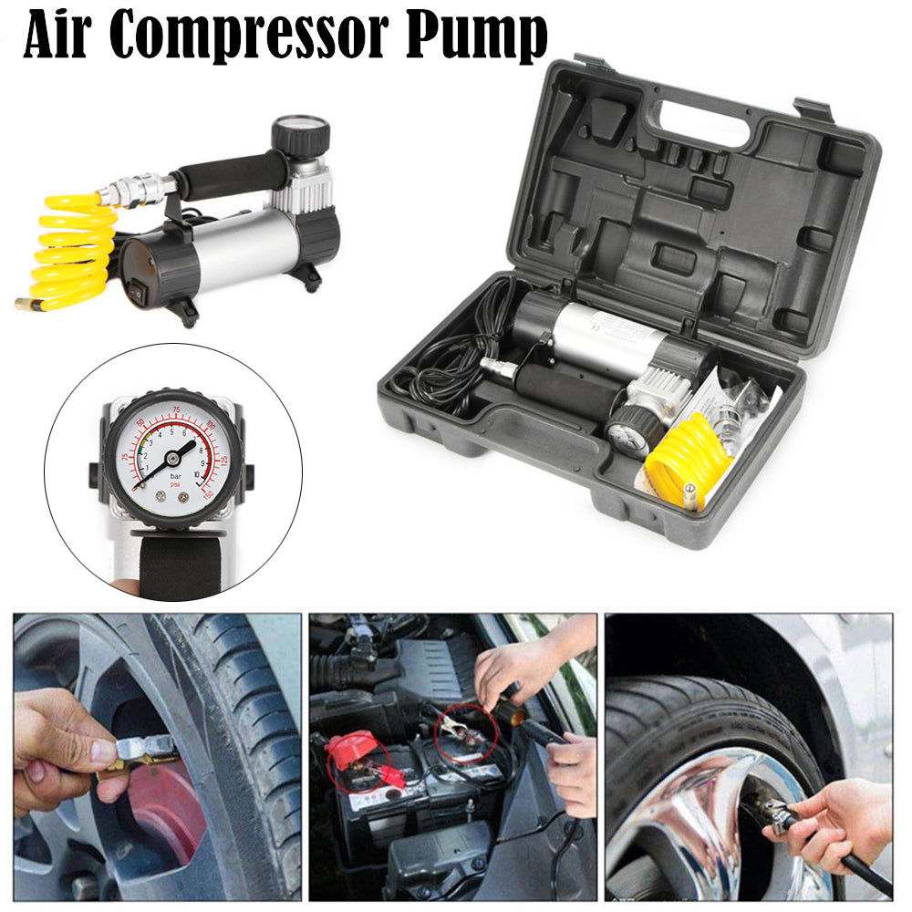 Car 12v Heavy Duty Portable Air Compressor 150psi