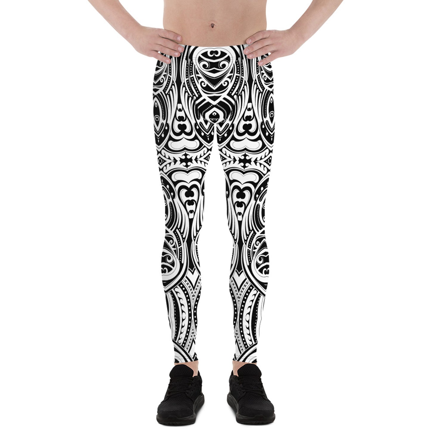 Maori Tattoo Inspired Leggings for Men