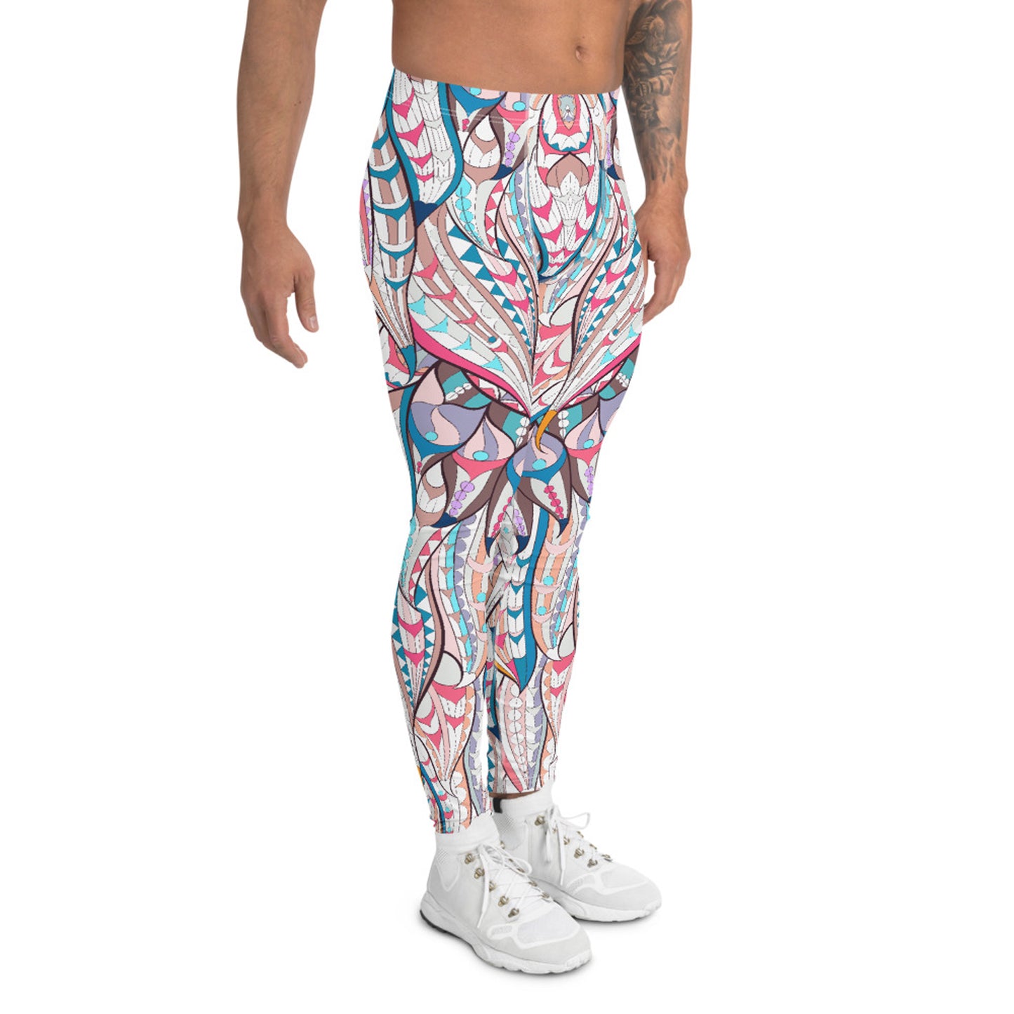 Boho Feather Leggings for Men