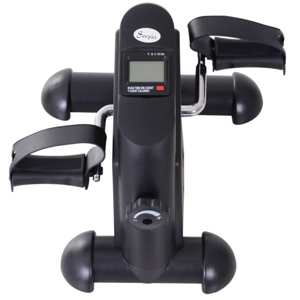 Soozier Pedal Exerciser Portable Mini Exercise Bike Indoor Cycle