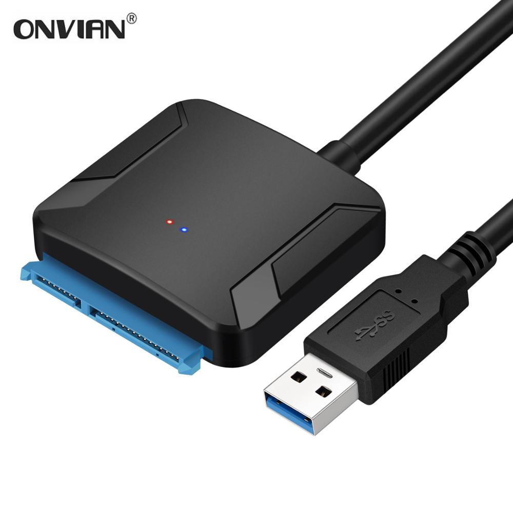 Onvian USB 3.0 To Sata Adapter Converter Cable USB3.0 Hard Drive Converter Cable For Samsung Seagate WD 2.5 3.5 HDD SSD Adapter