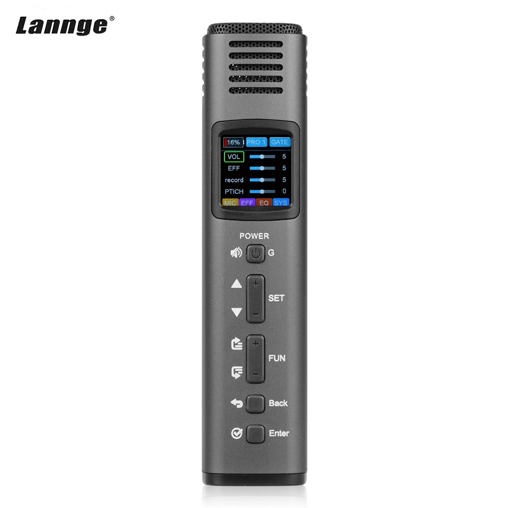 Multi-Functional DSP Intelligent Microphone Mobile Phone Microphone with USB Sound Card Colorful LCD Screen